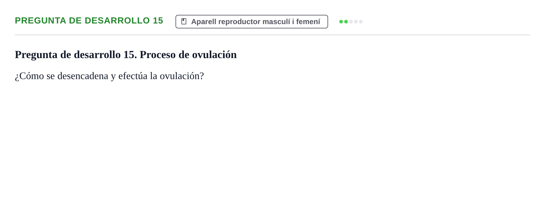 Enunciado: Pregunta de desarrollo 15
