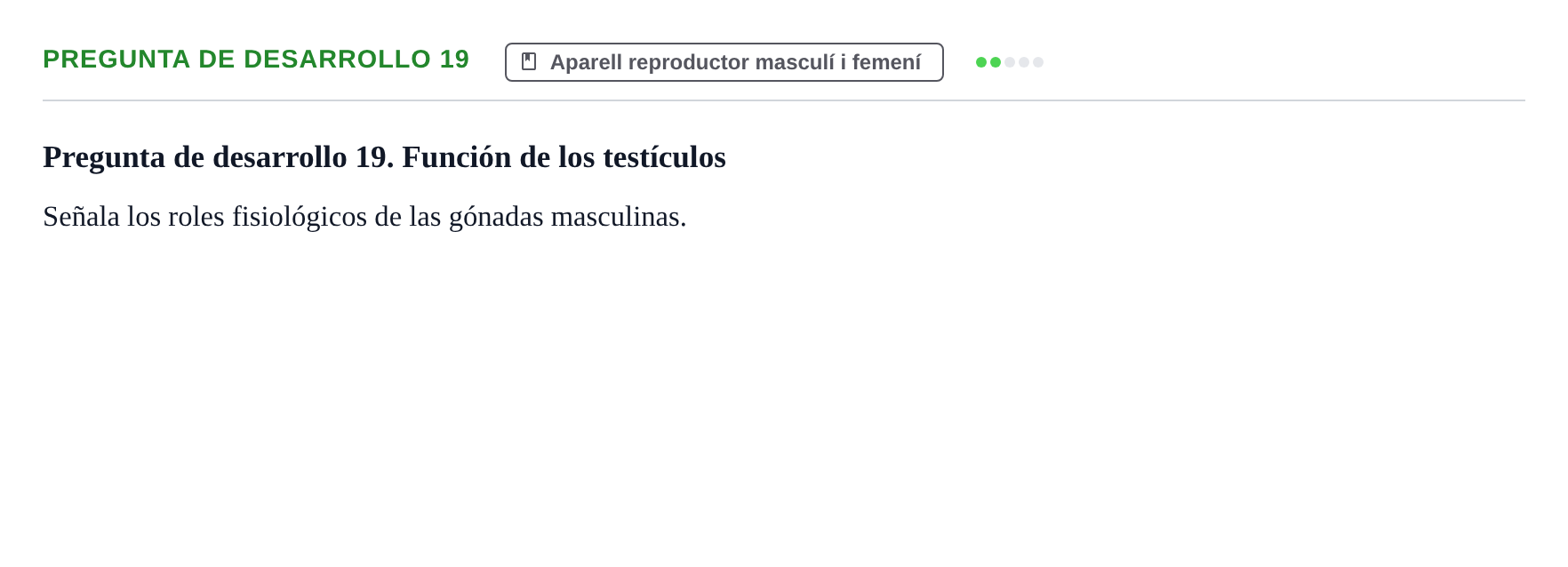 Enunciado: Pregunta de desarrollo 19