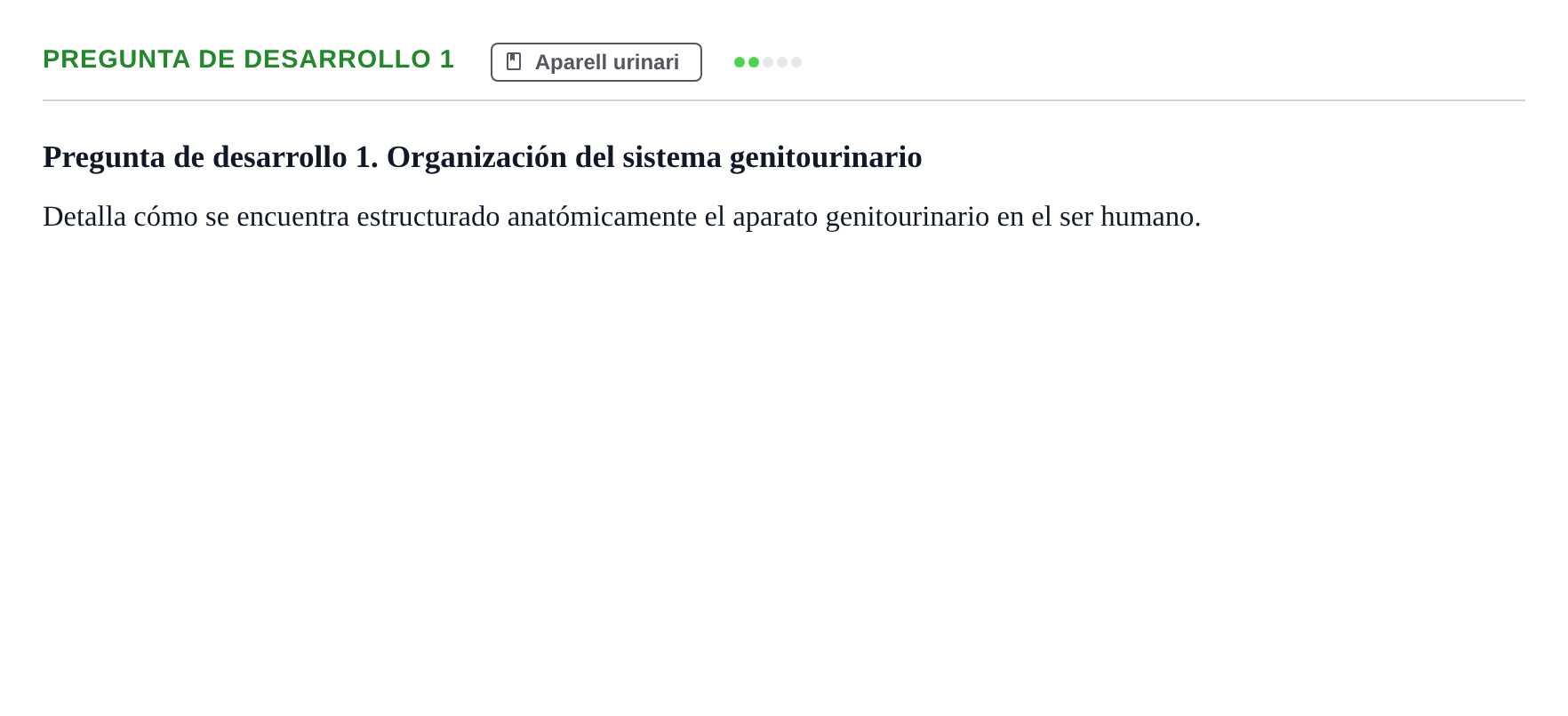 Enunciado: Pregunta de desarrollo 1