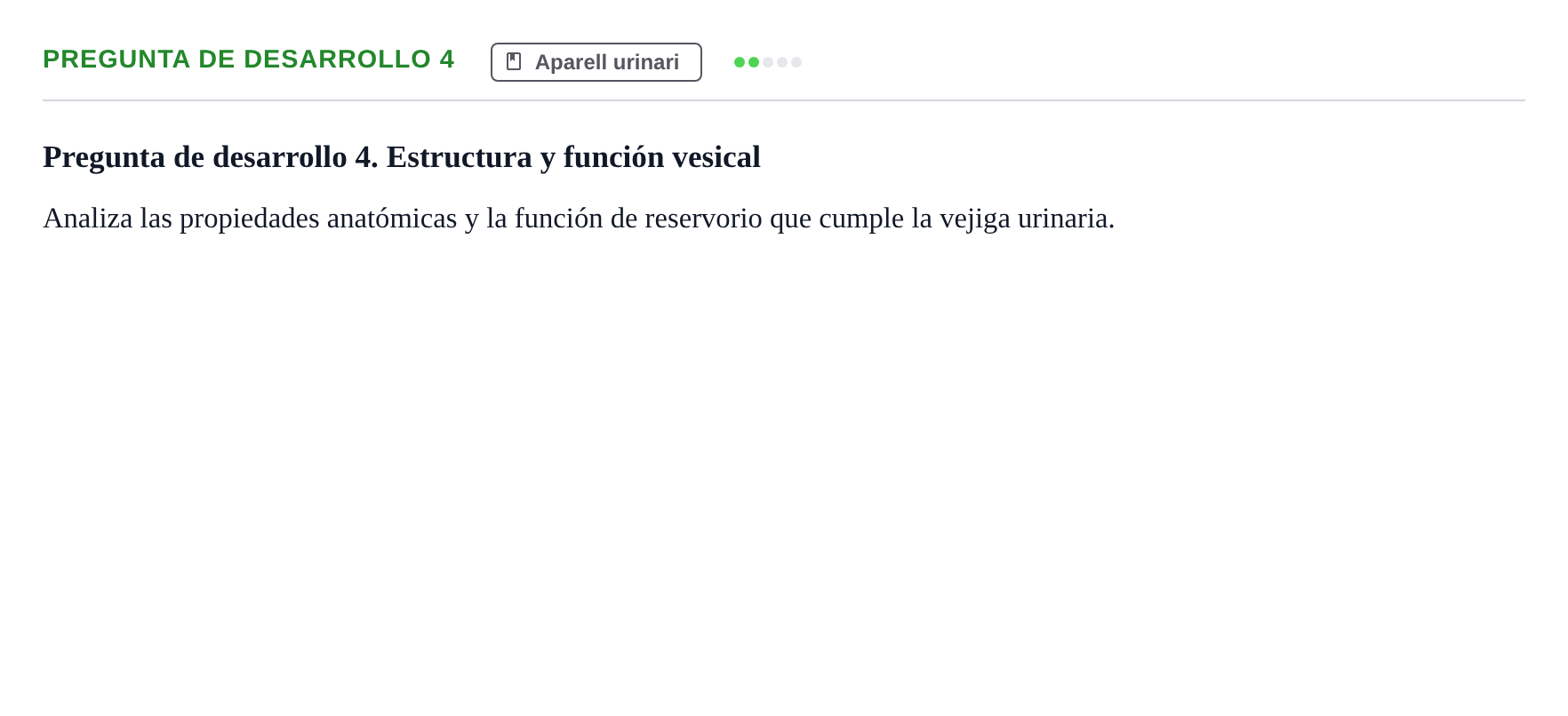 Enunciado: Pregunta de desarrollo 4