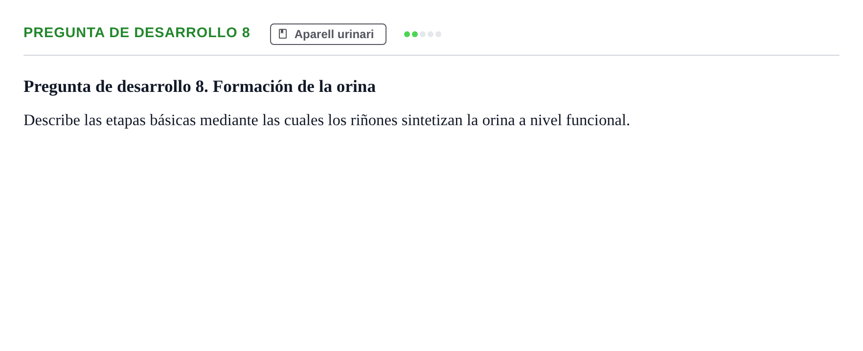 Enunciado: Pregunta de desarrollo 8