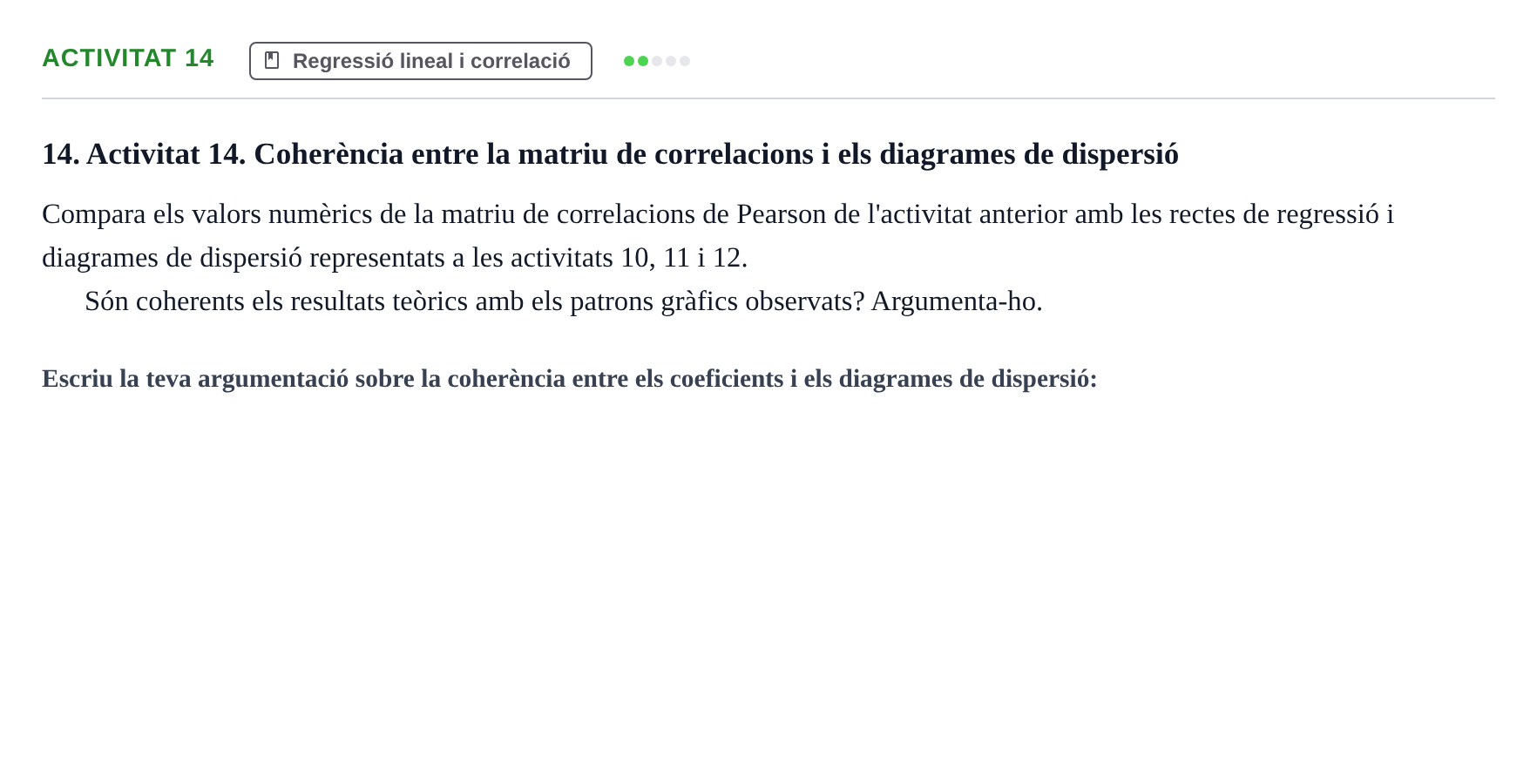 Enunciado: Activitat 14