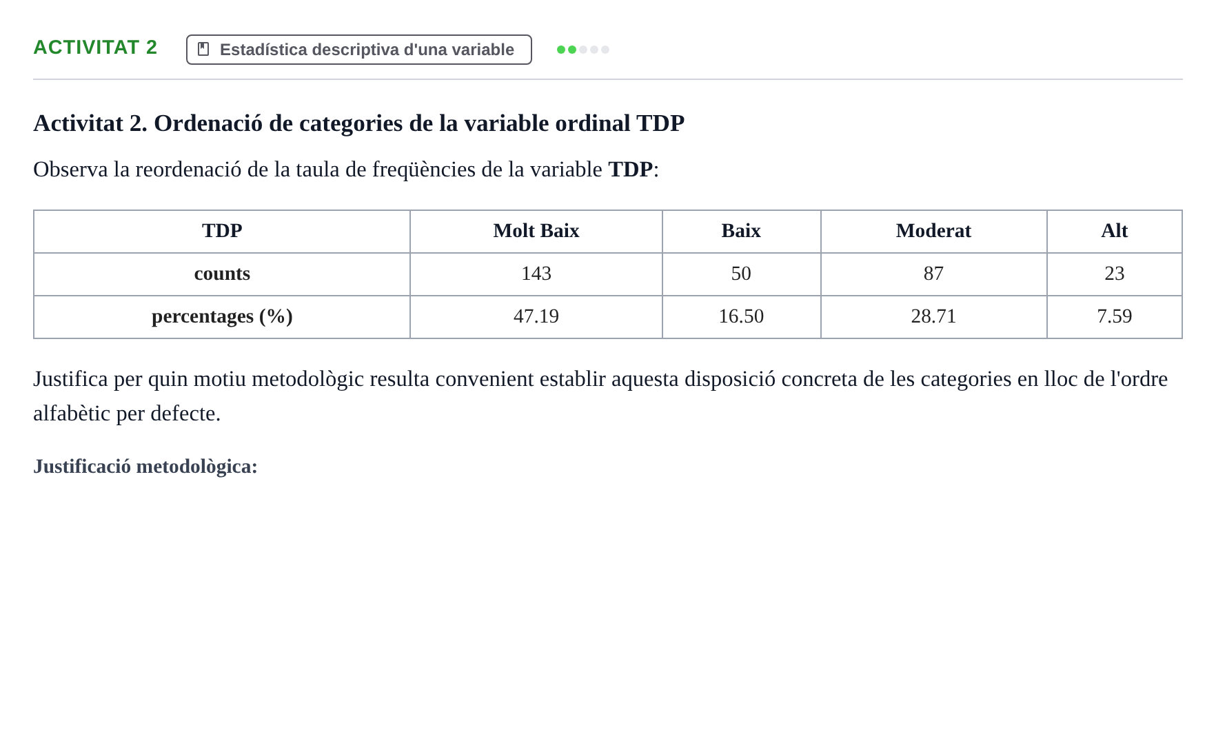 Enunciado: Activitat 2