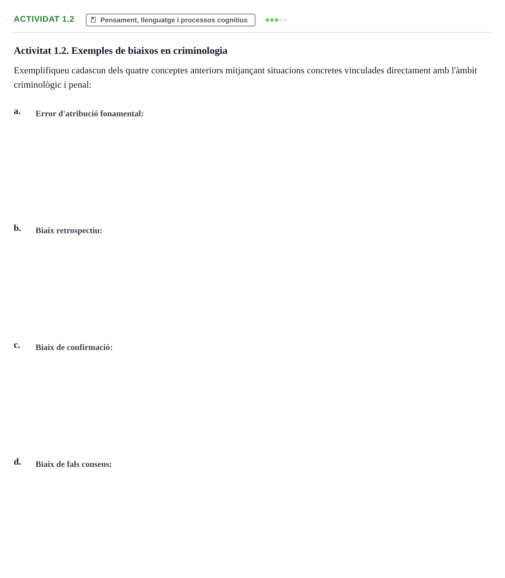 Enunciado: Actividat 1.2