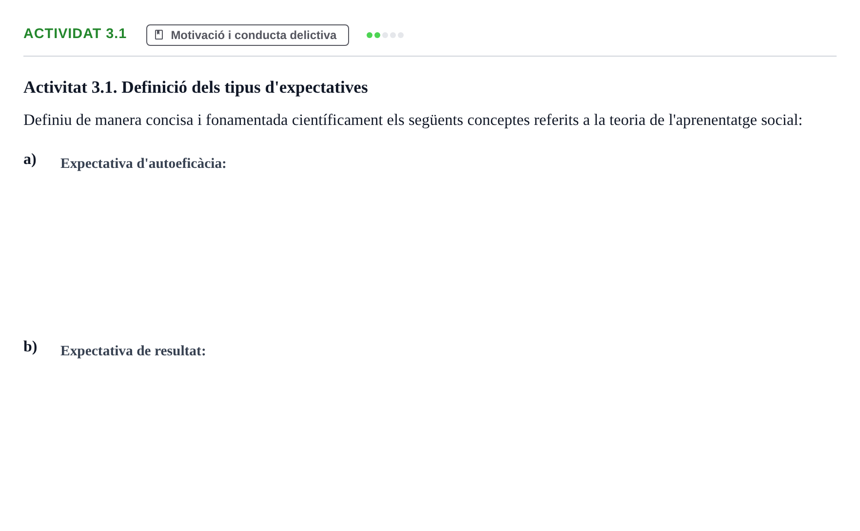 Enunciado: Actividat 3.1