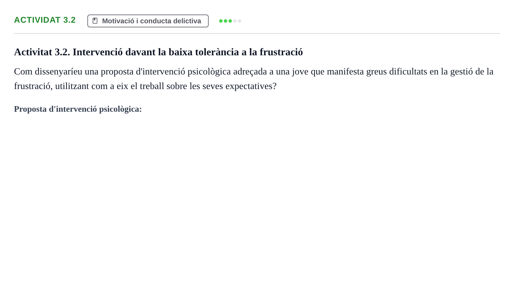 Enunciado: Actividat 3.2