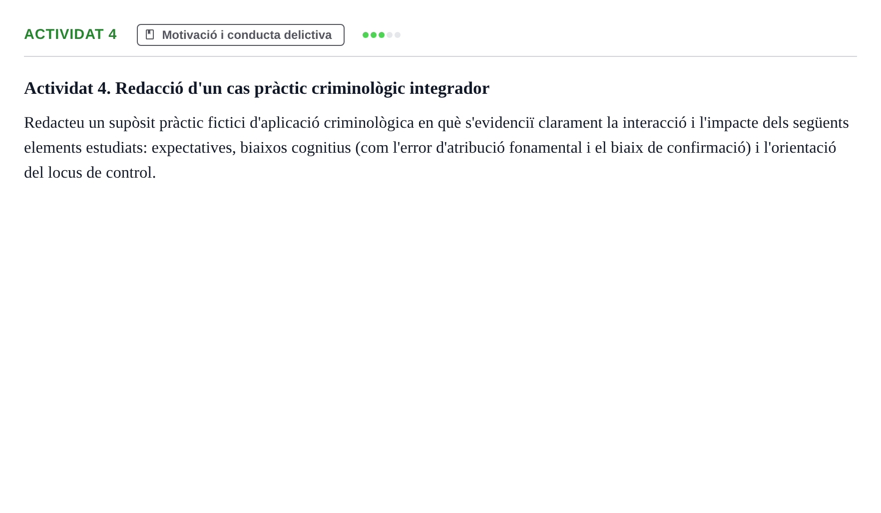 Enunciado: Actividat 4