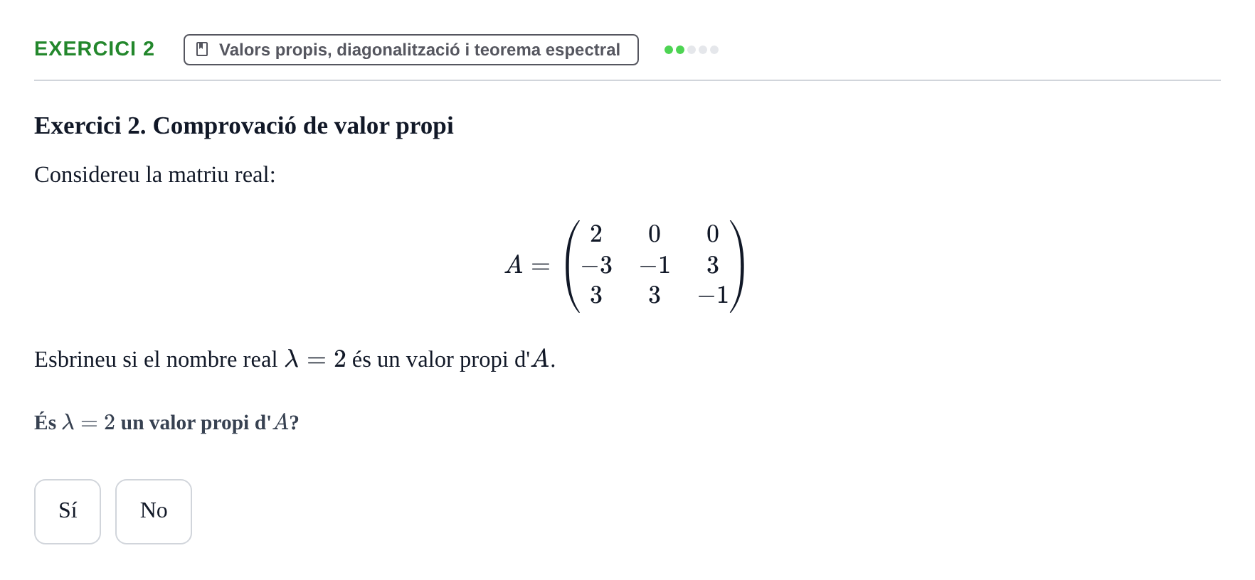 Enunciado: Exercici 2