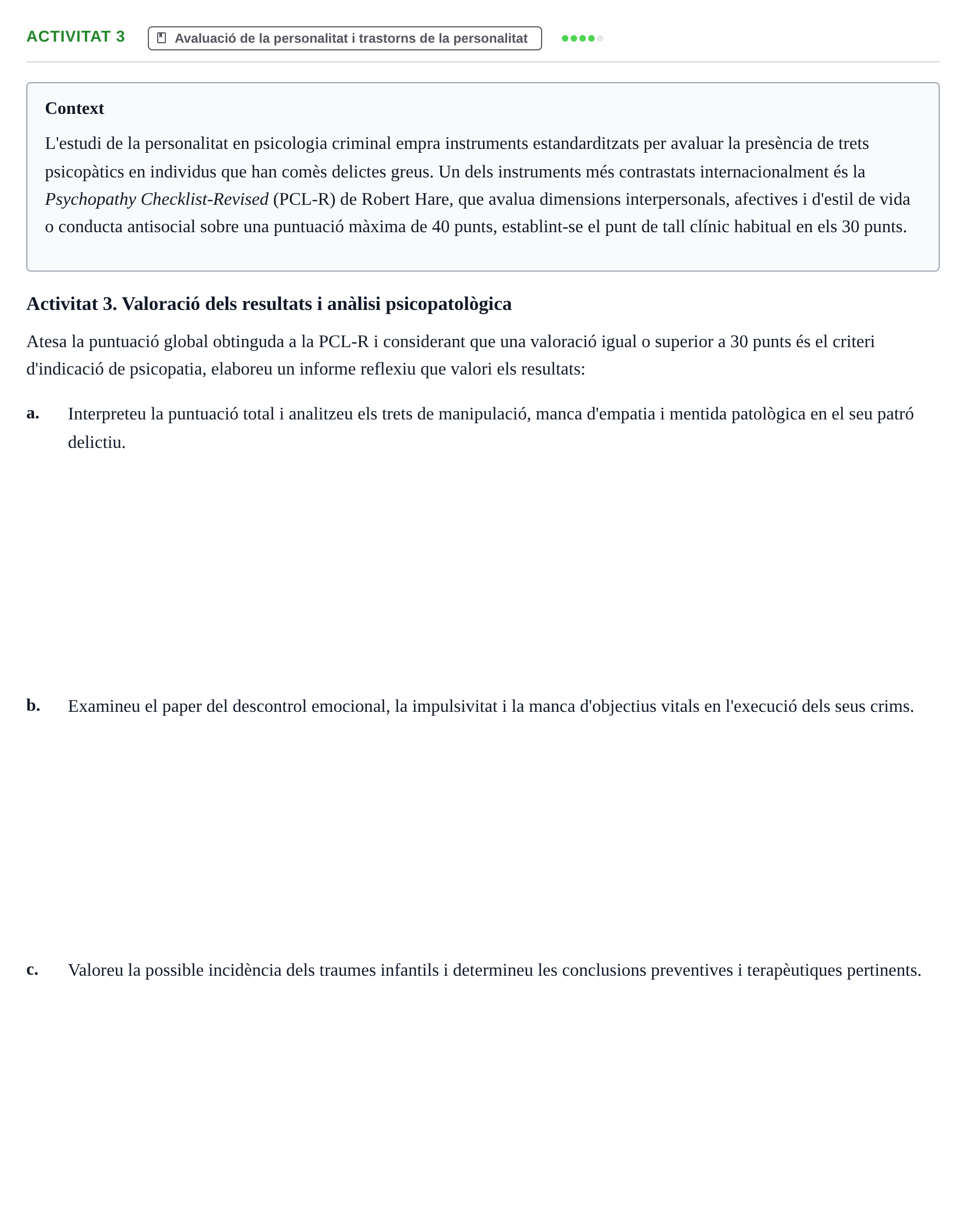 Enunciado: Activitat 3