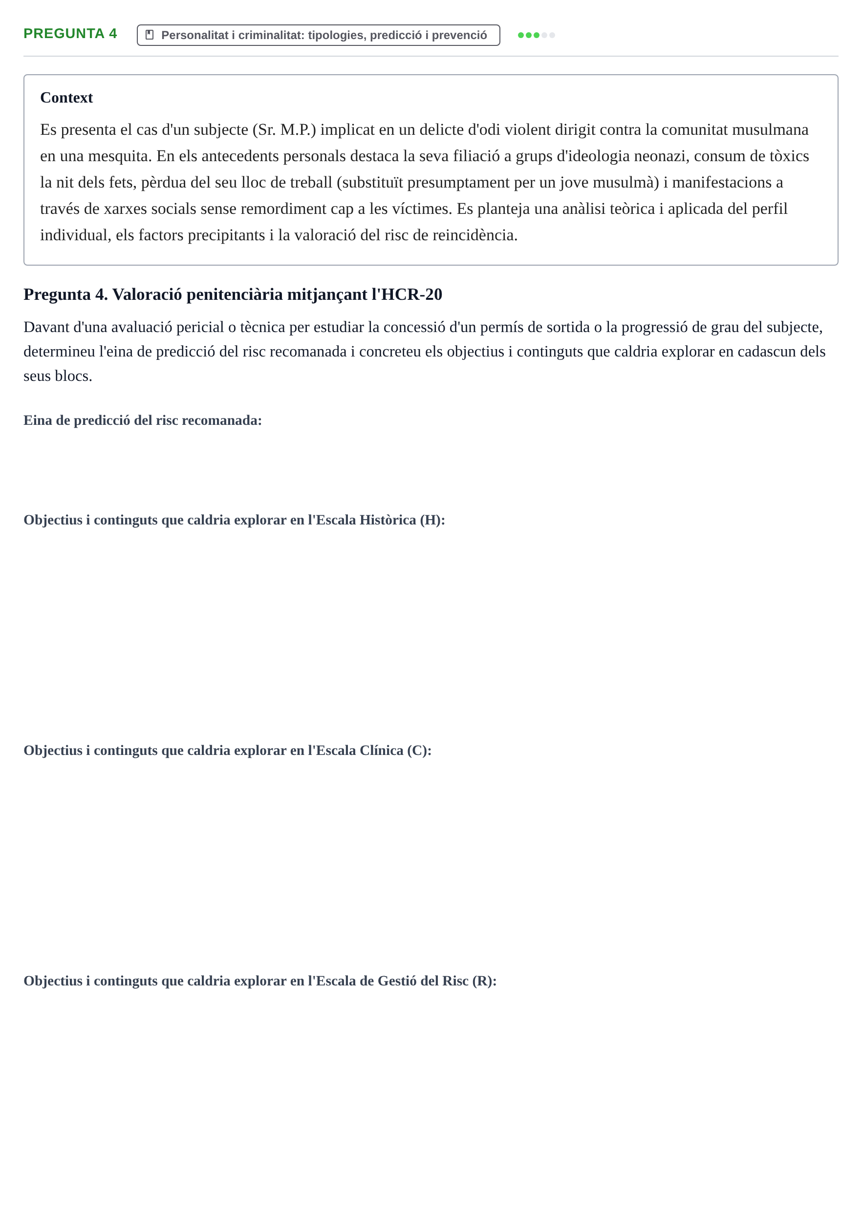 Enunciado: Pregunta 4