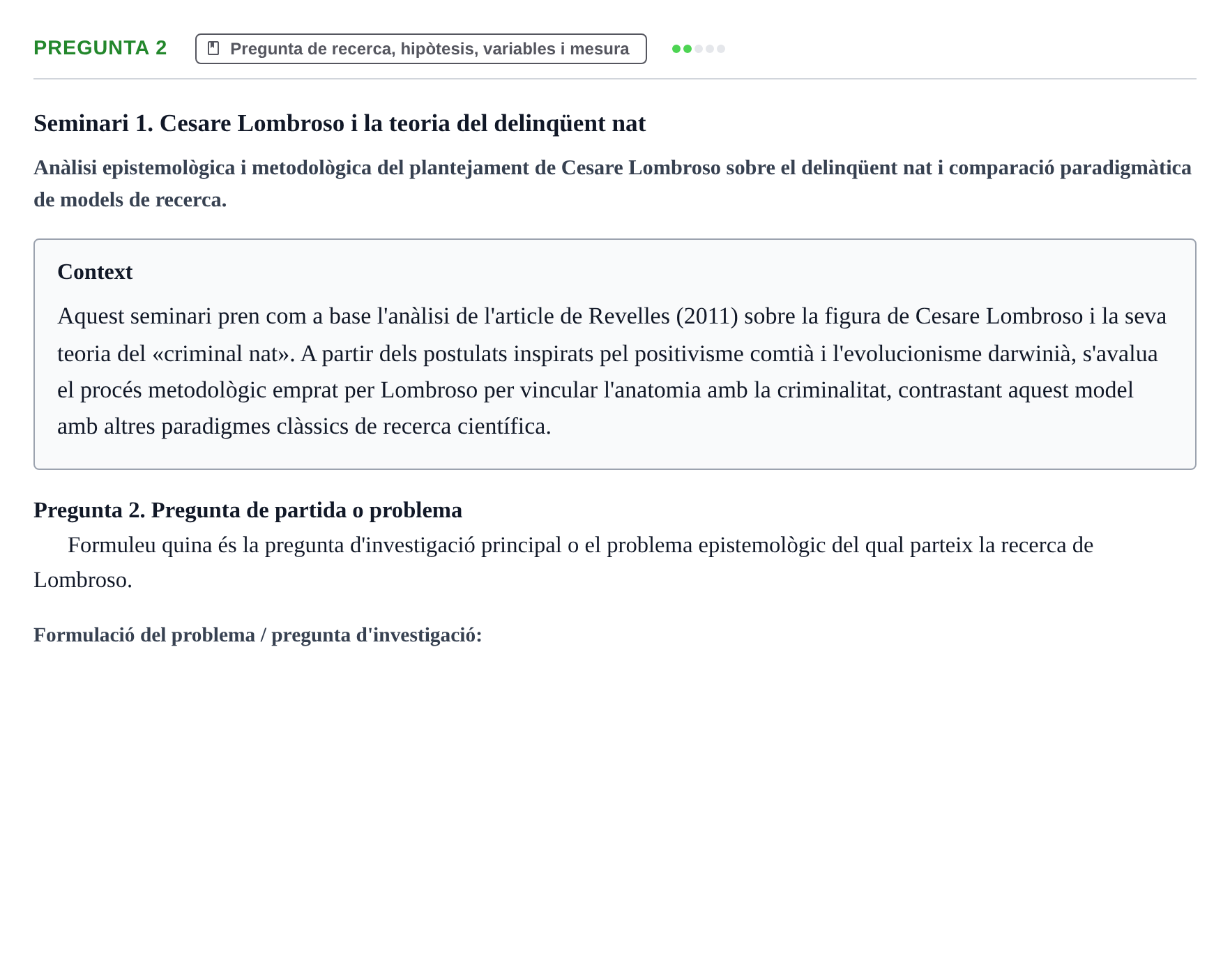 Enunciado: Pregunta 2