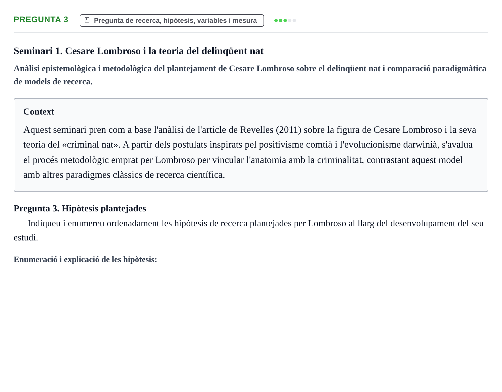 Enunciado: Pregunta 3