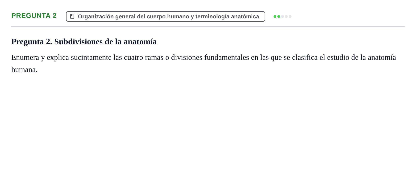 Enunciado: Pregunta 2