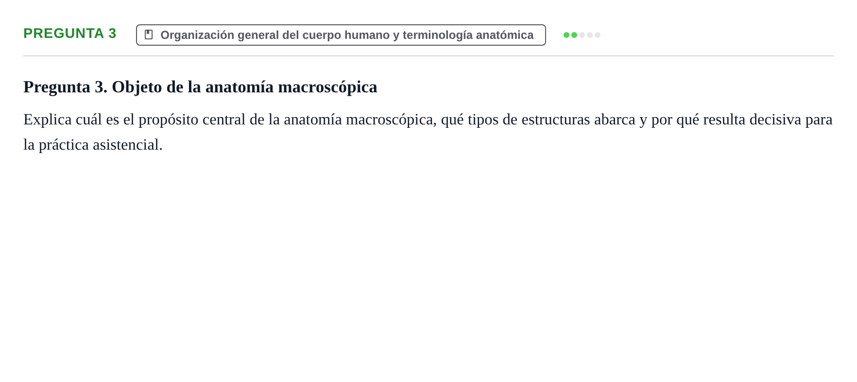 Enunciado: Pregunta 3