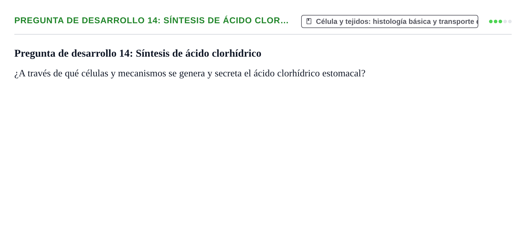 Enunciado: Pregunta de desarrollo 14: Síntesis de ácido clor…