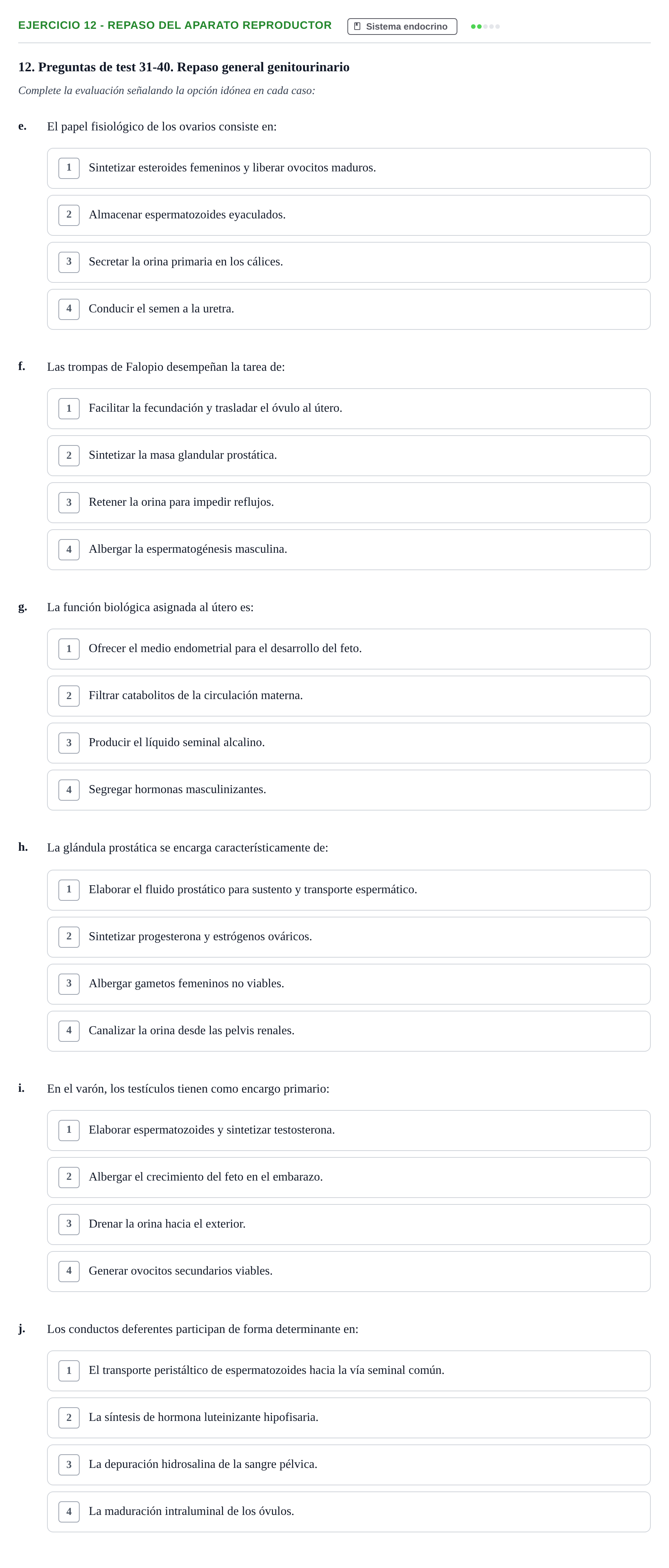 Enunciado: 12 - Repaso del aparato reproductor