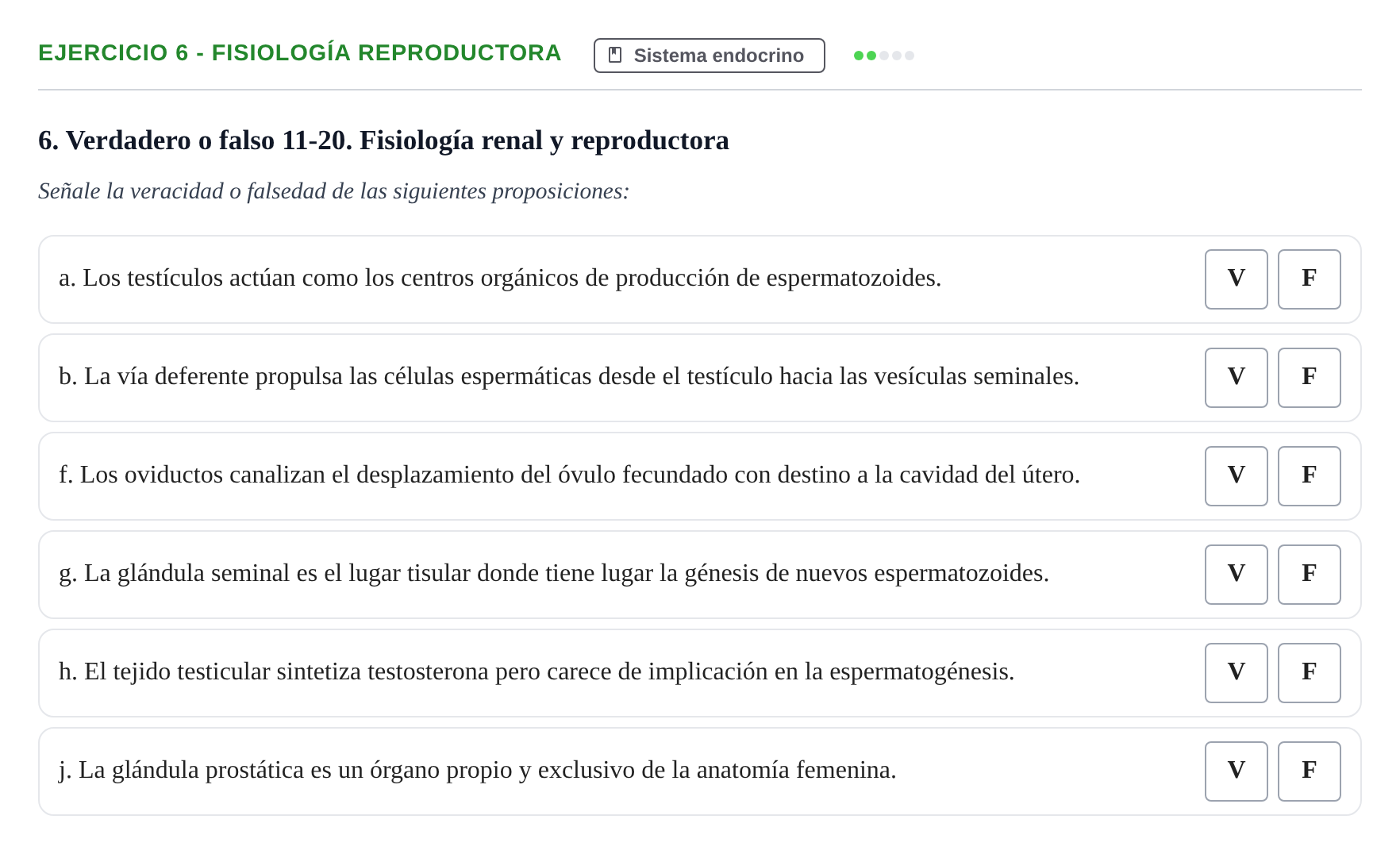 Enunciado: 6 - Fisiología reproductora