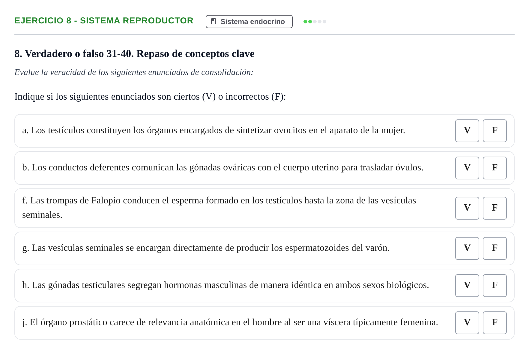 Enunciado: 8 - Sistema reproductor