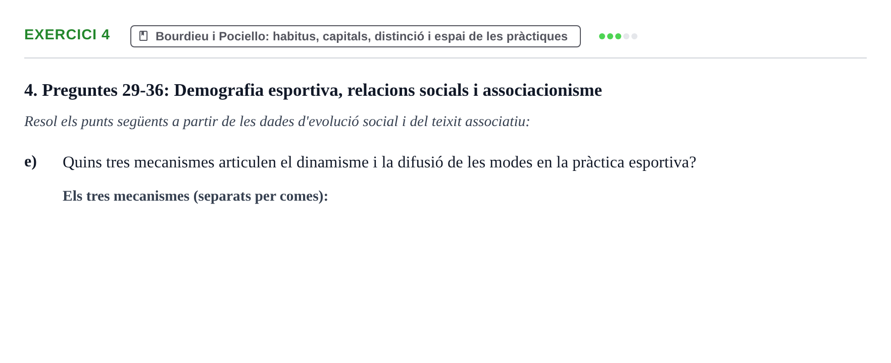 Enunciado: 4 - Bourdieu i Pociello