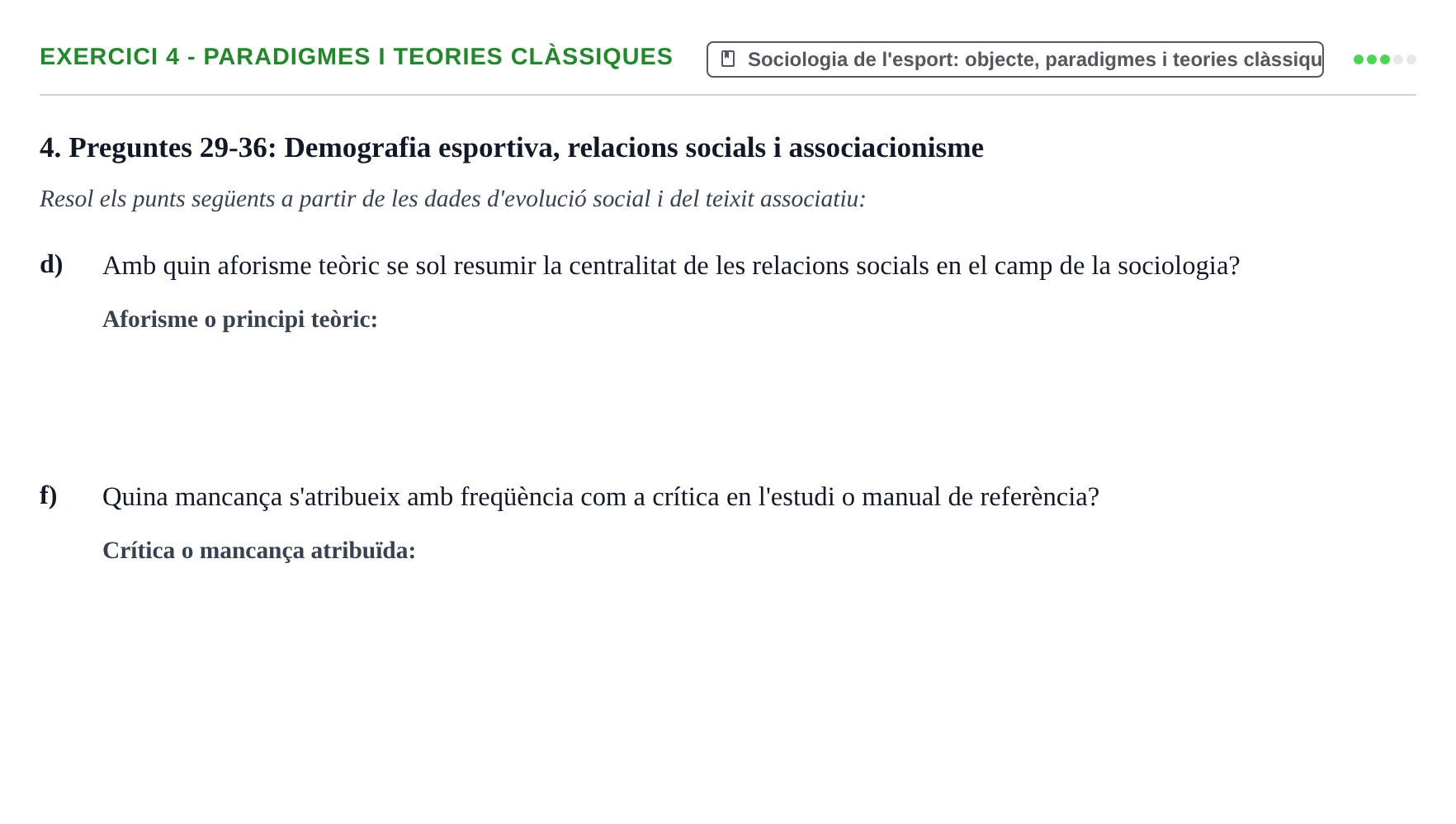 Enunciado: 4 - Paradigmes i teories clàssiques