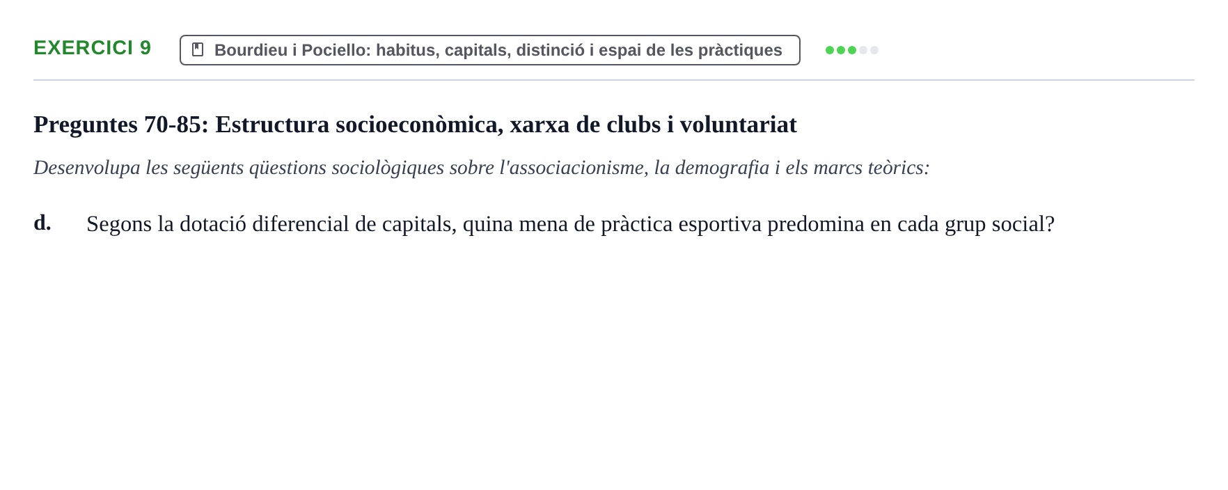 Enunciado: 9 - Bourdieu i Pociello