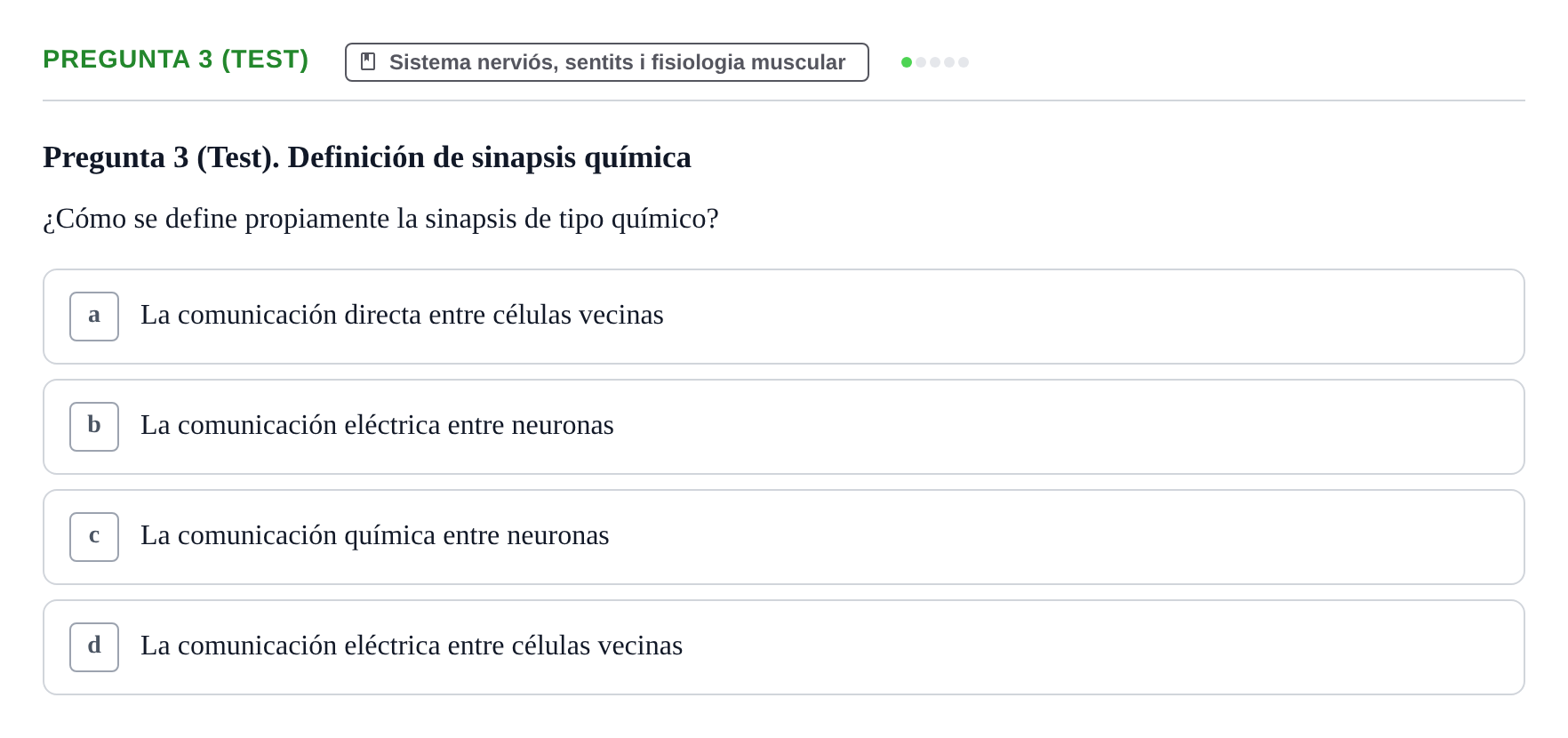 Enunciado: Pregunta 3 (Test)