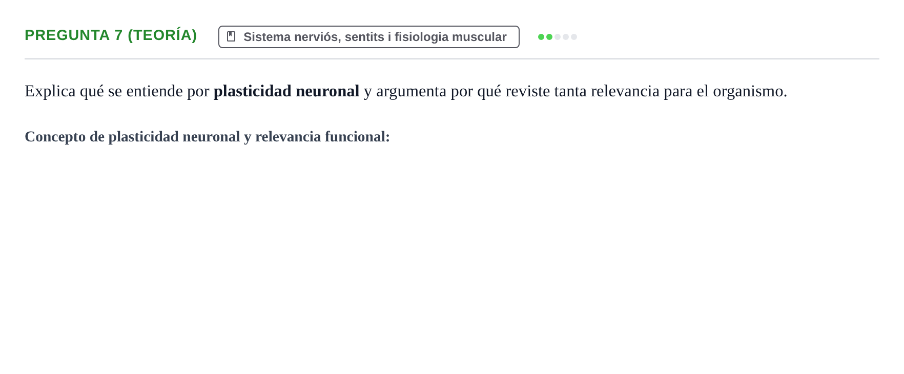 Enunciado: Pregunta 7 (Teoría)