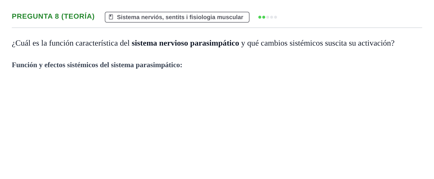 Enunciado: Pregunta 8 (Teoría)