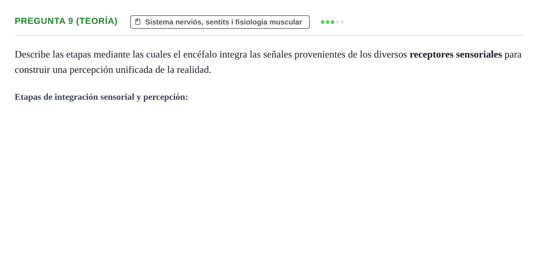 Enunciado: Pregunta 9 (Teoría)