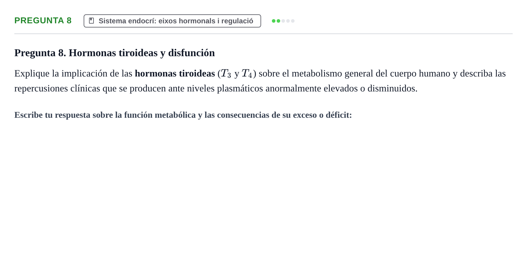 Enunciado: Pregunta 8
