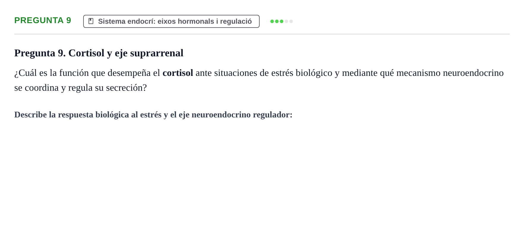 Enunciado: Pregunta 9