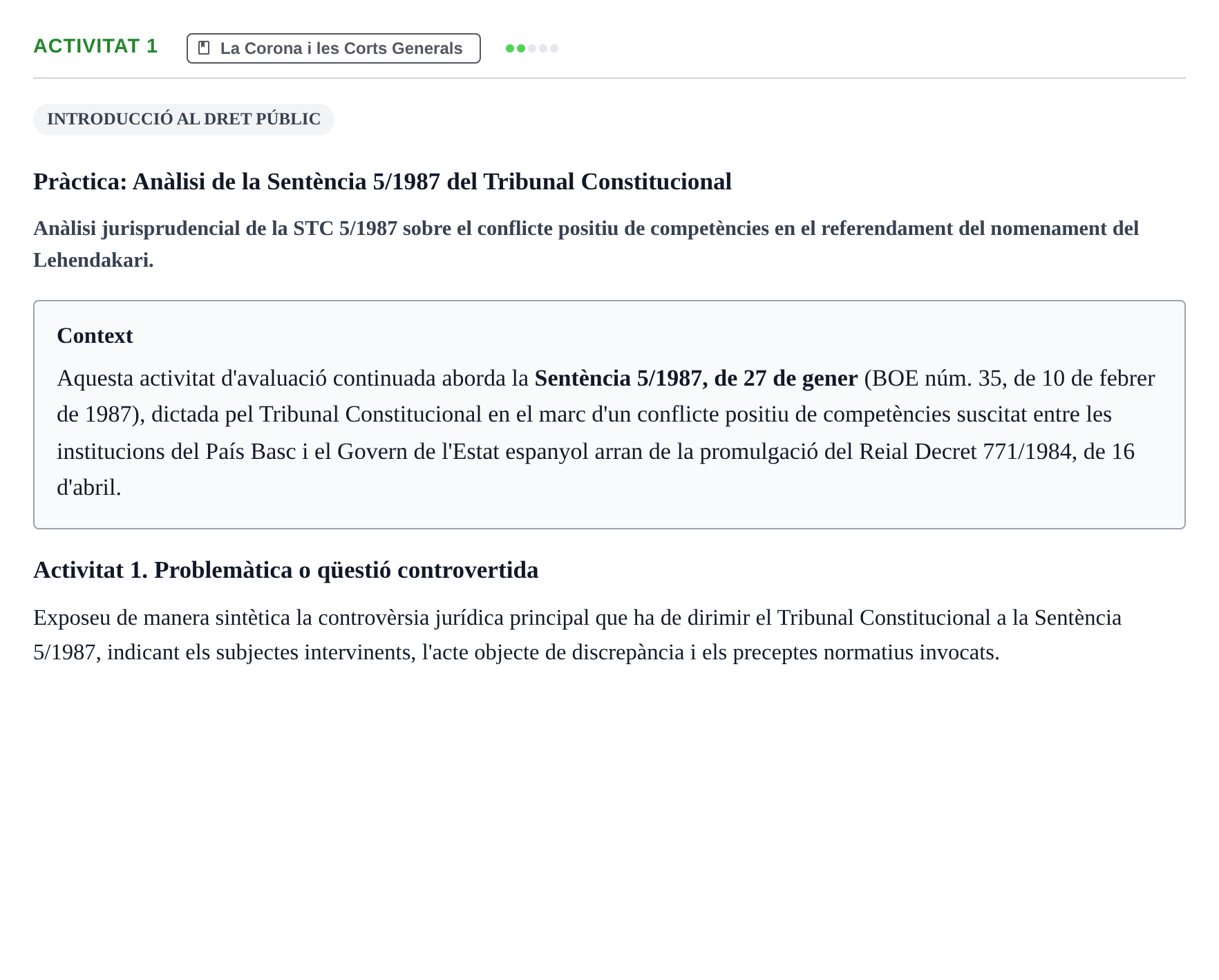 Enunciado: Activitat 1