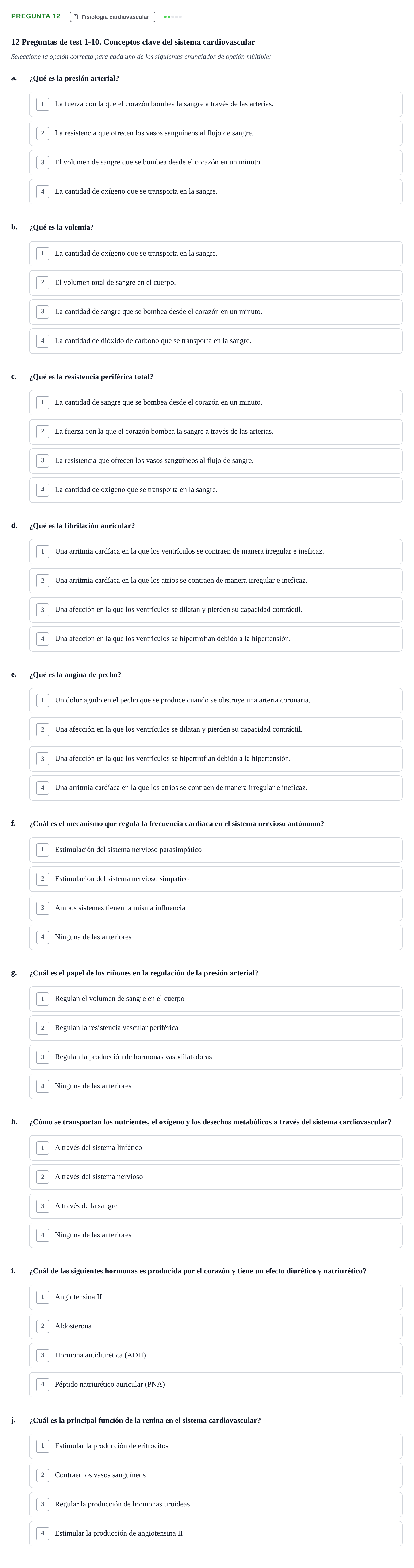 Enunciado: Pregunta 12