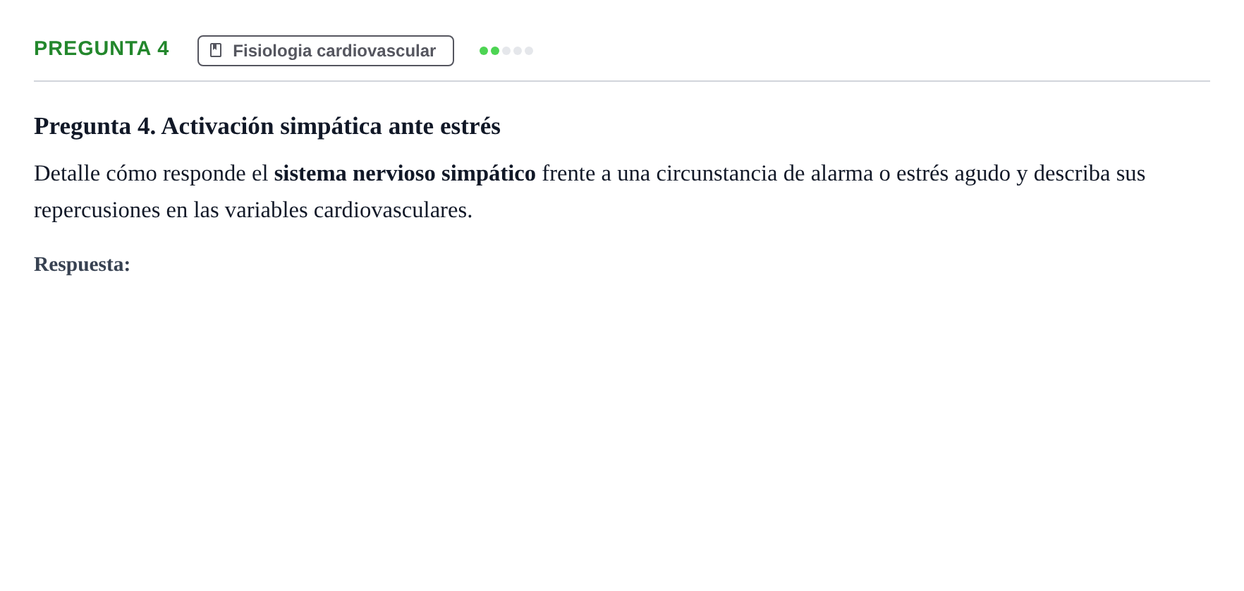 Enunciado: Pregunta 4