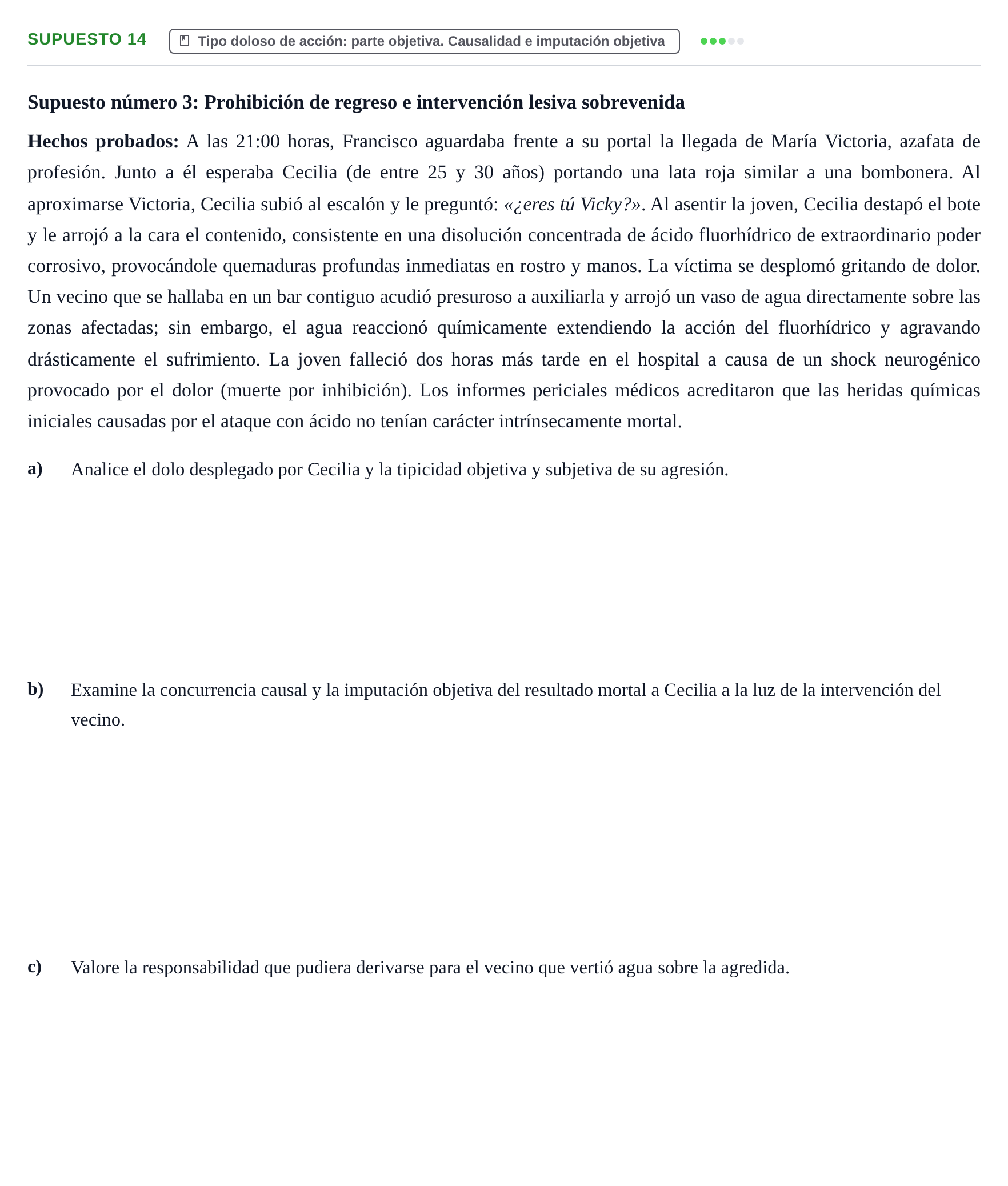 Enunciado: Supuesto 14
