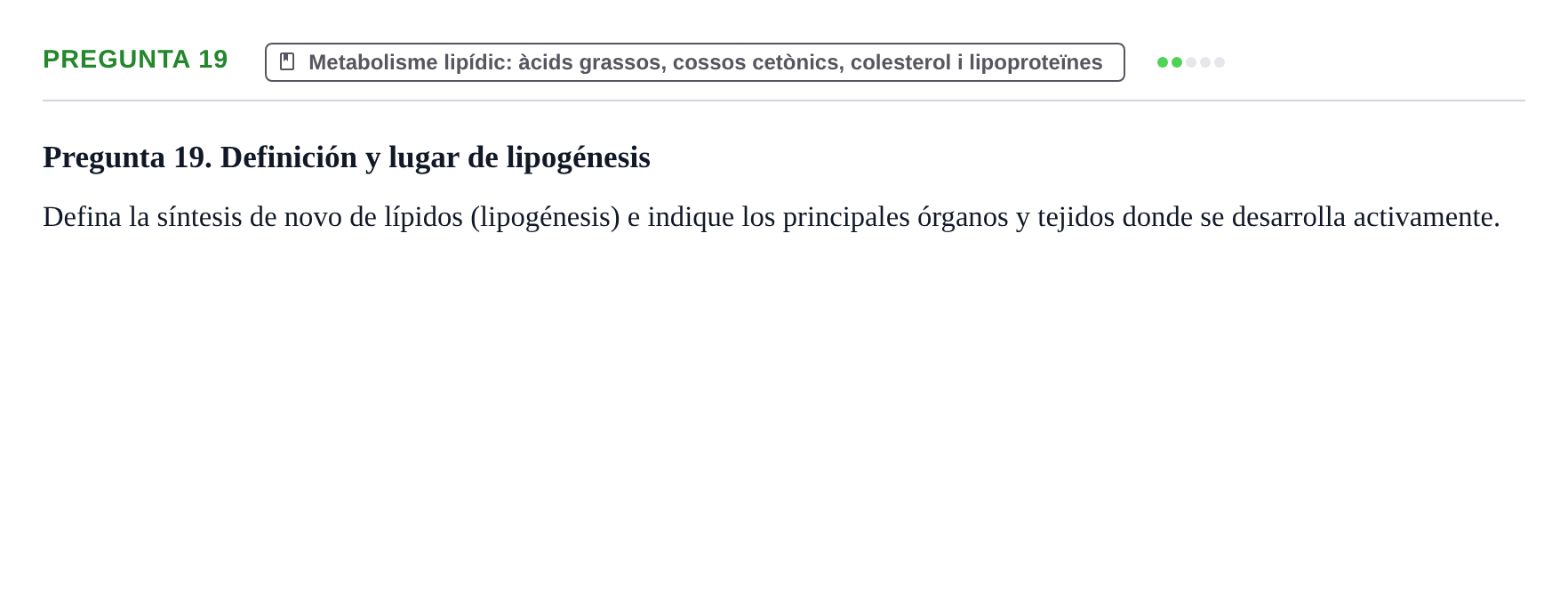 Enunciado: Pregunta 19
