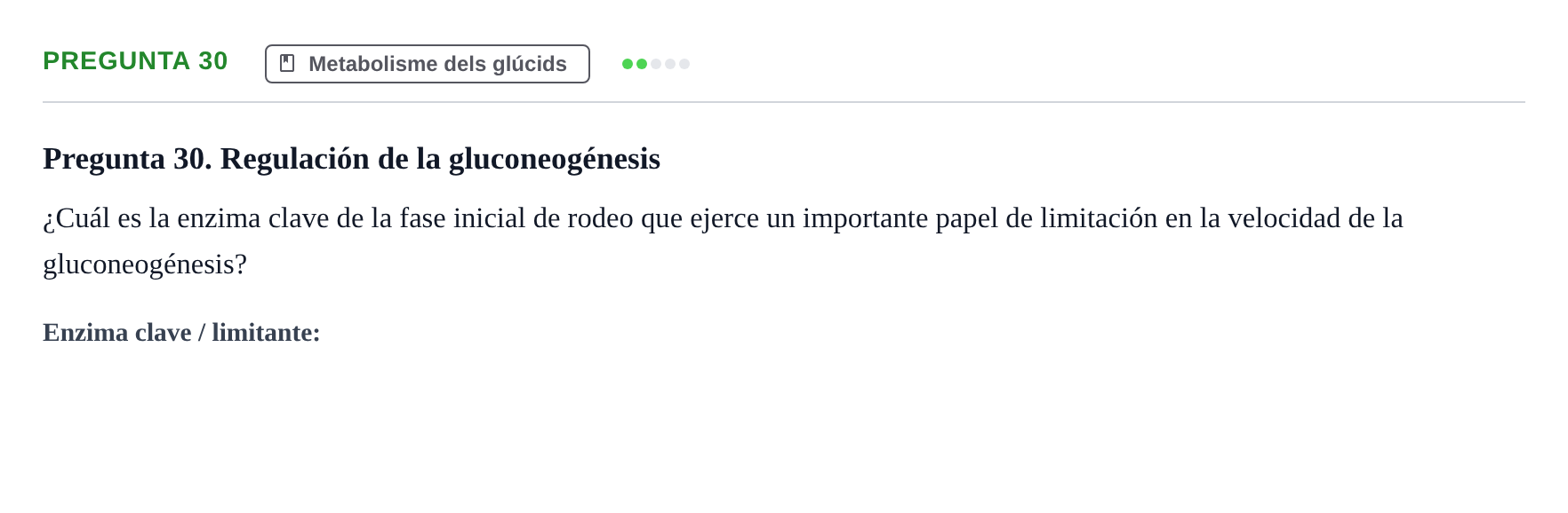 Enunciado: Pregunta 30