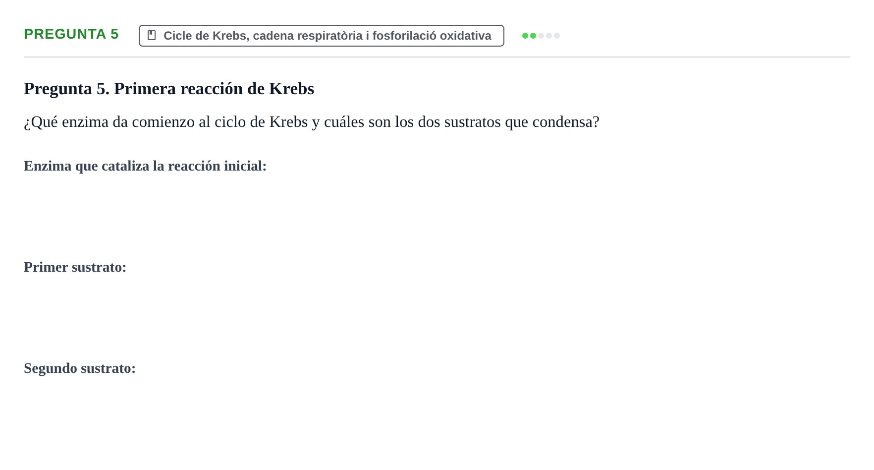 Enunciado: Pregunta 5