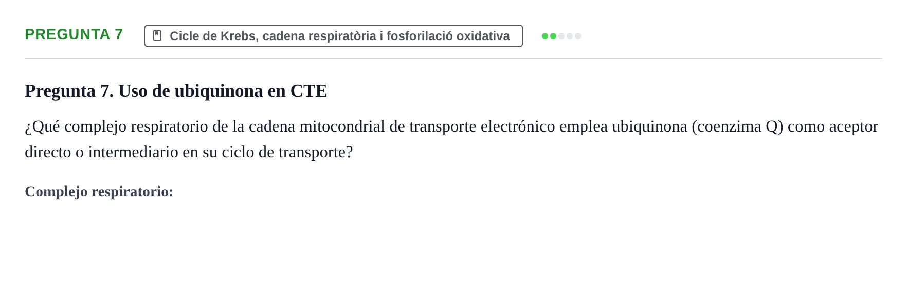 Enunciado: Pregunta 7