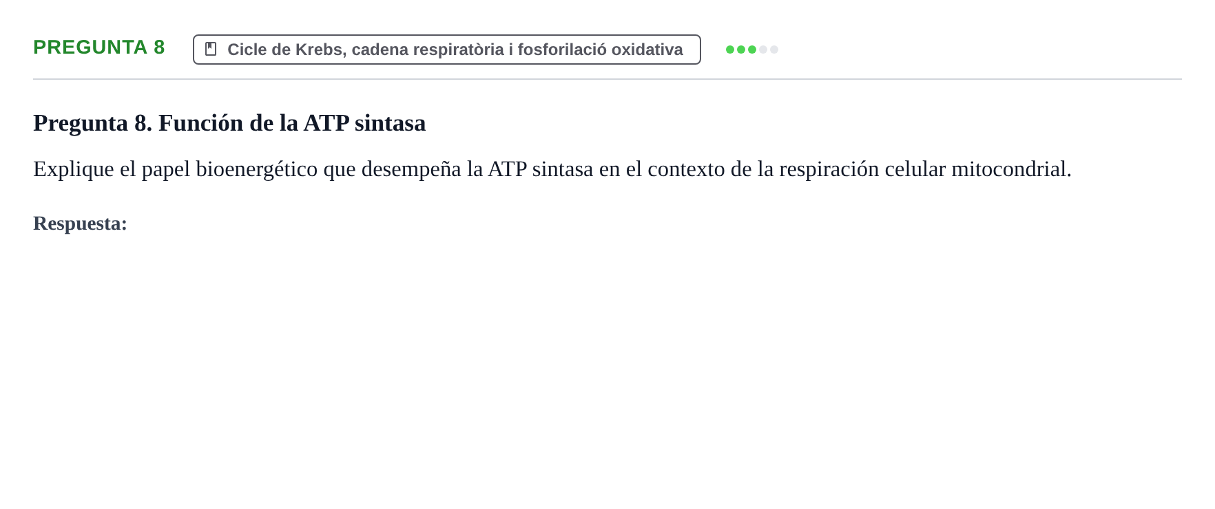 Enunciado: Pregunta 8