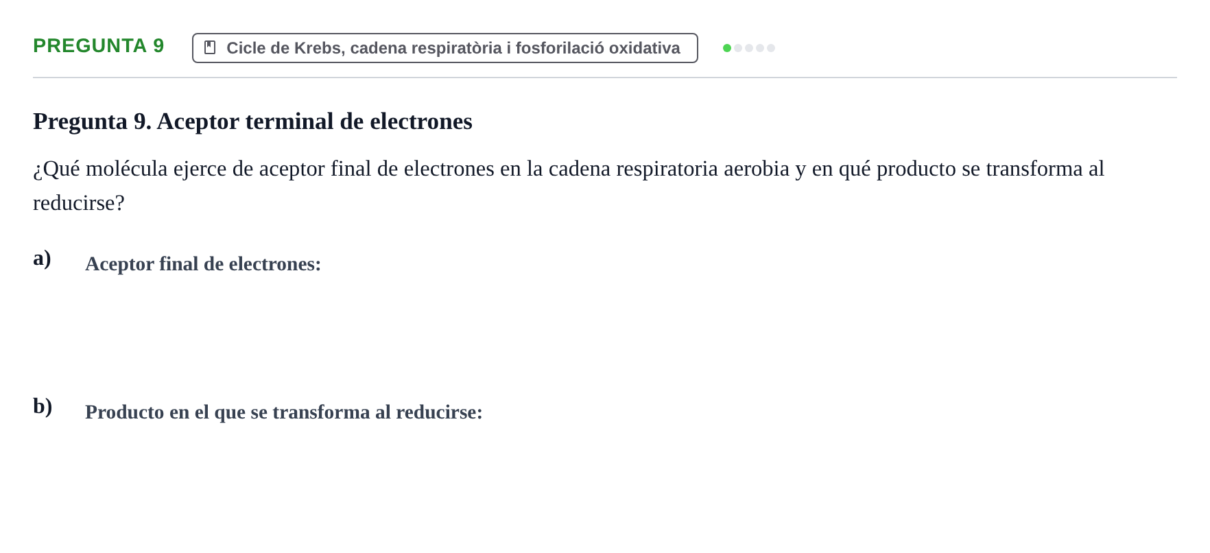 Enunciado: Pregunta 9