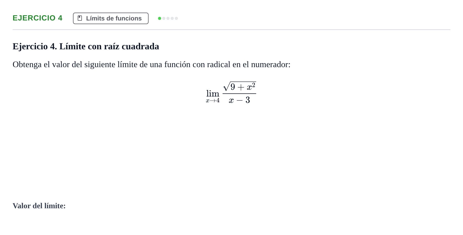 Enunciado: Ejercicio 4
