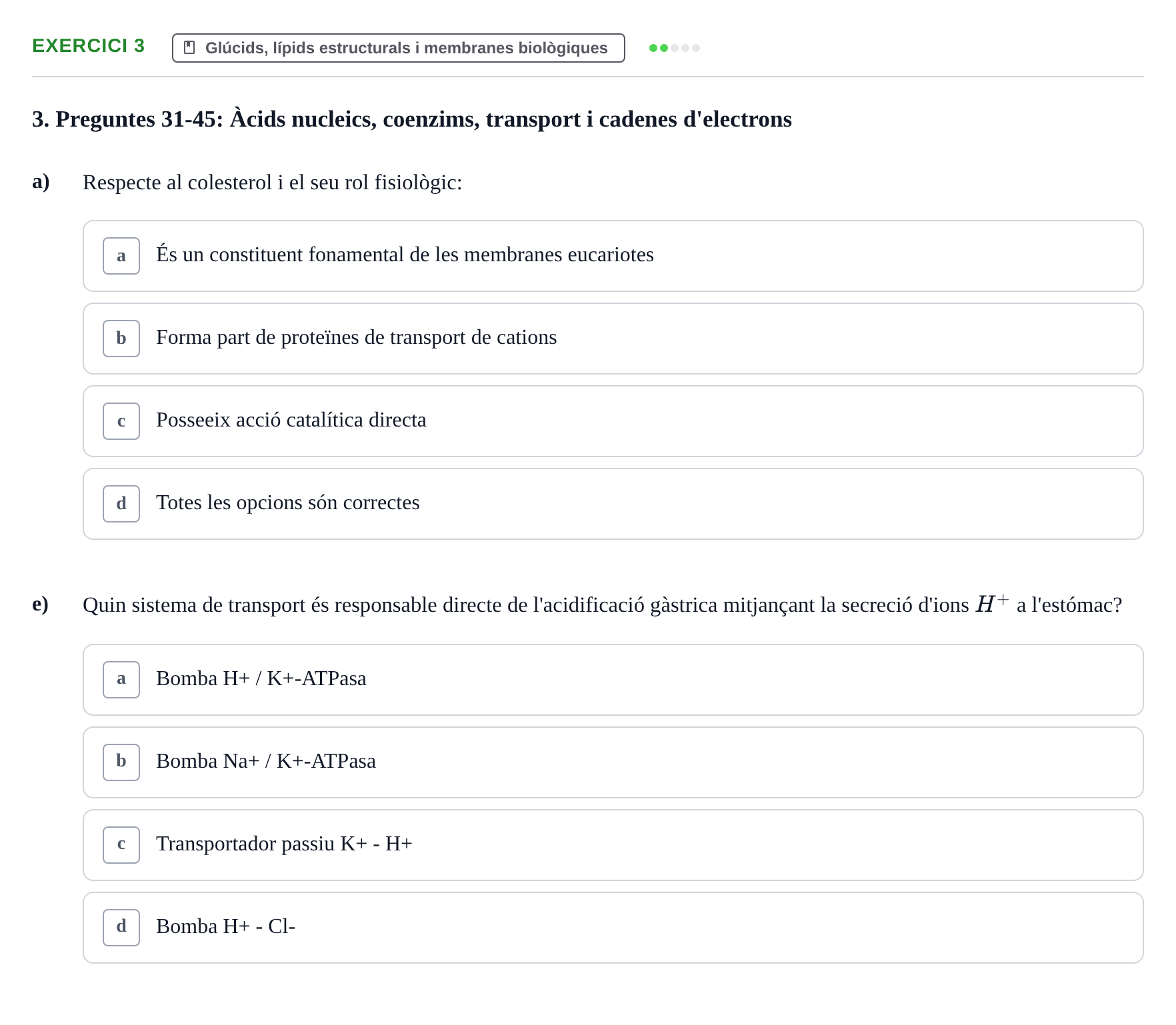Enunciado: 3 - Glúcids, lípids estructurals i membranes biol…