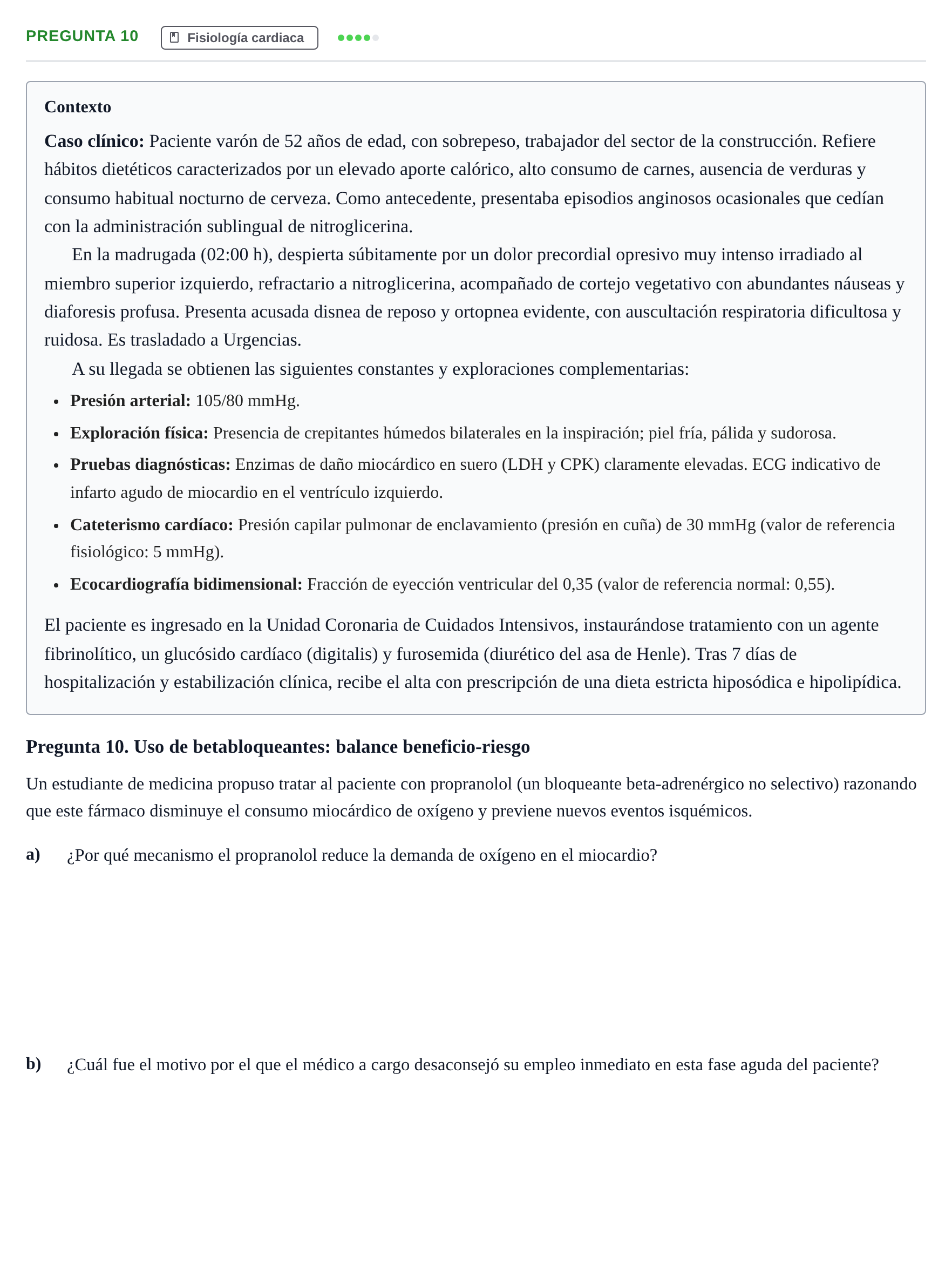 Enunciado: Pregunta 10