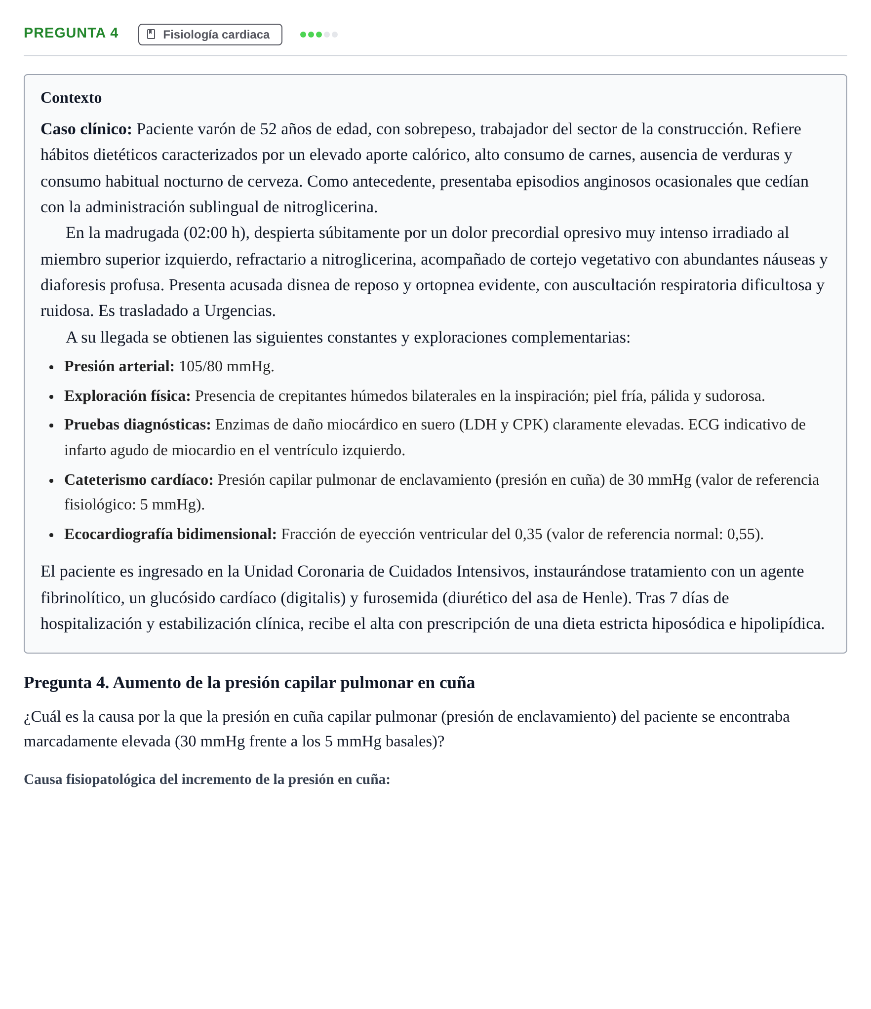Enunciado: Pregunta 4