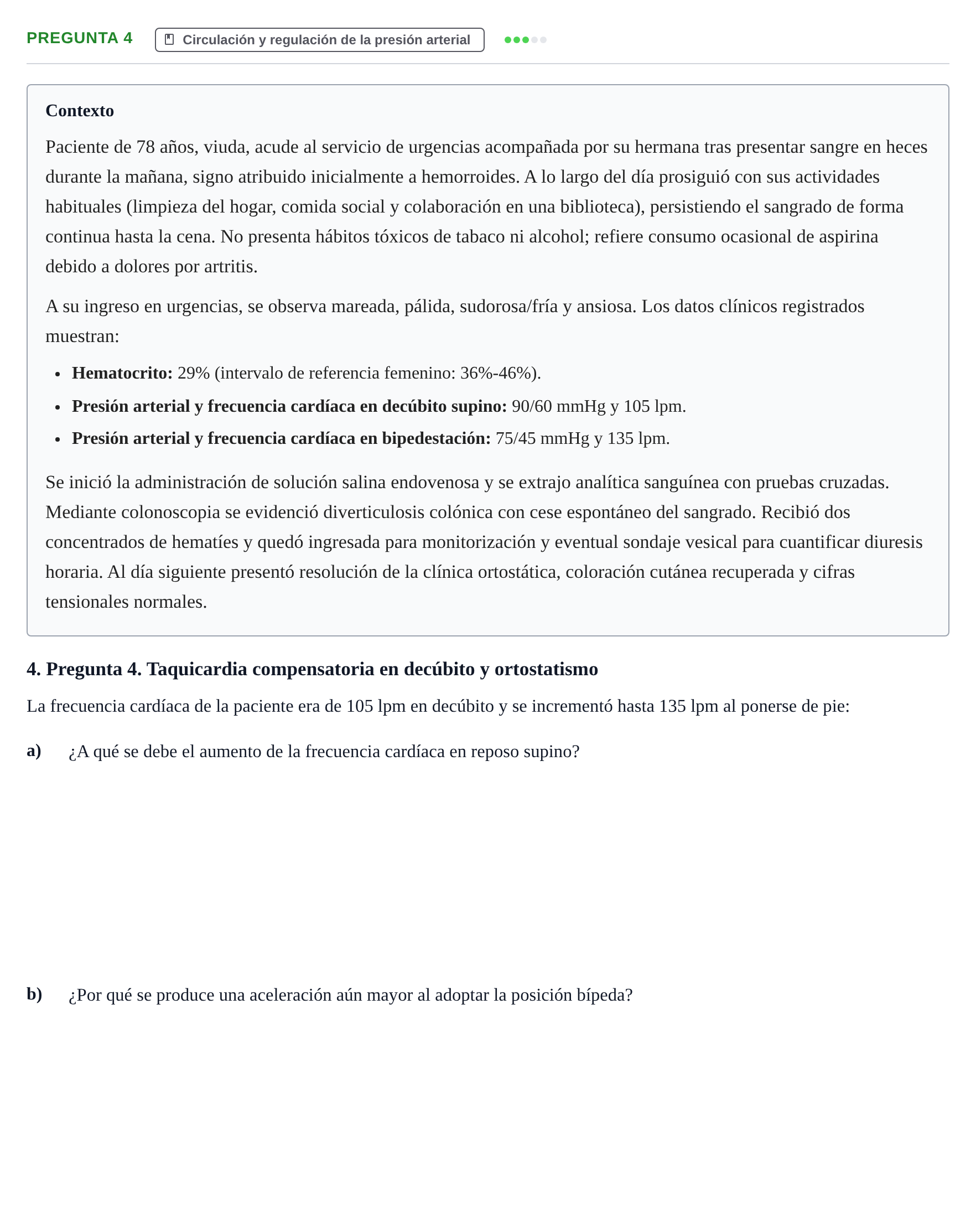 Enunciado: Pregunta 4