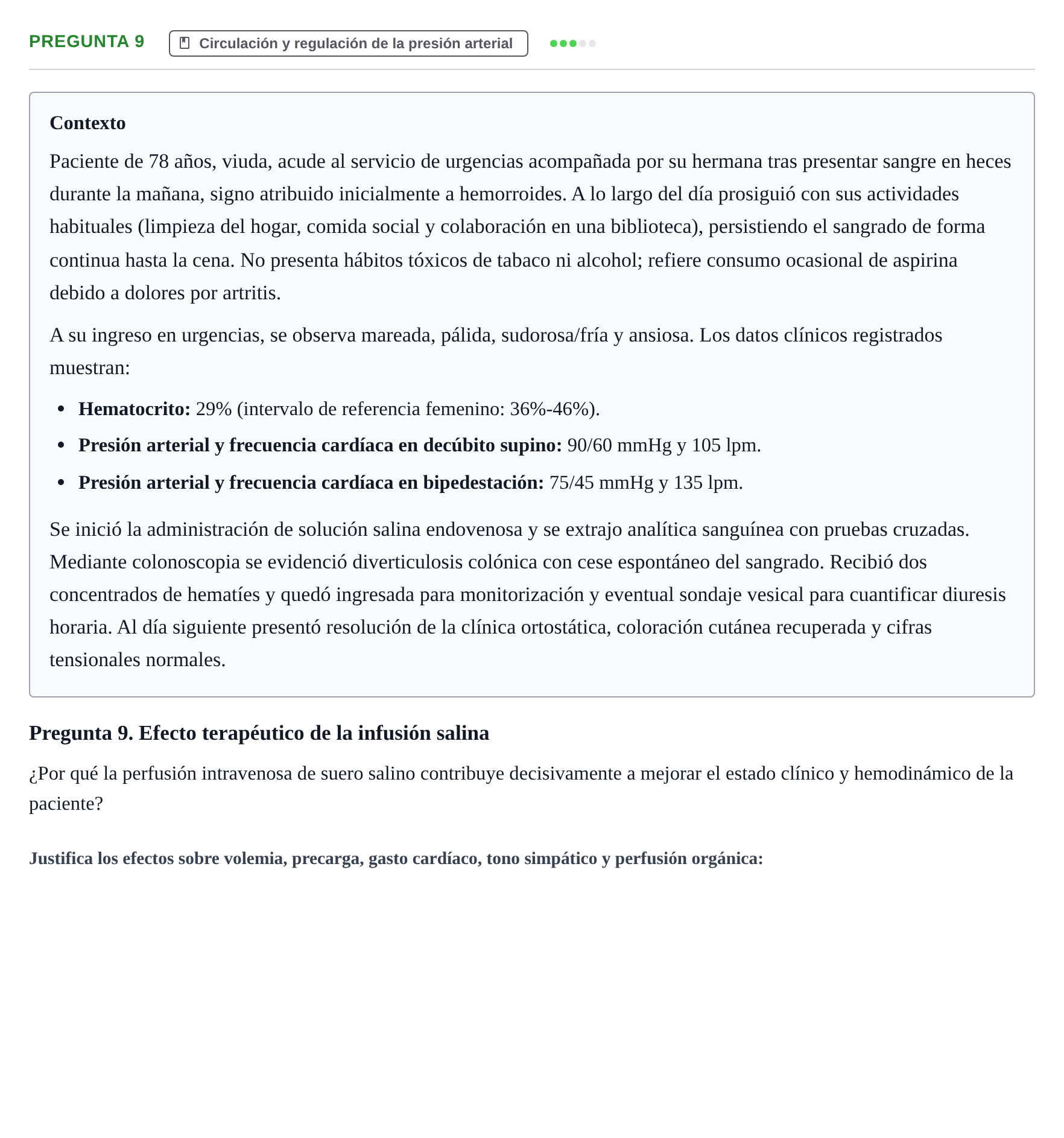Enunciado: Pregunta 9