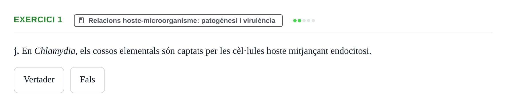 Enunciado: 1 - Relacions hoste-microorganisme: patogènesi i…