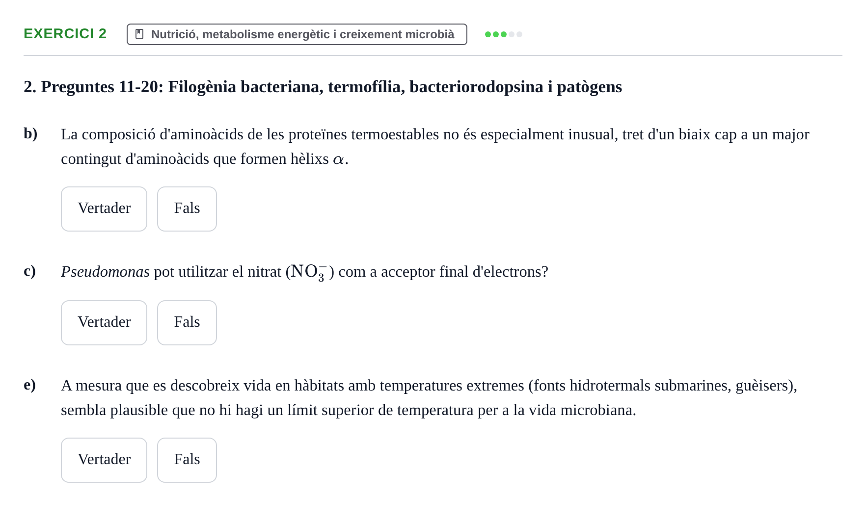Enunciado: 2 - Nutrició, metabolisme energètic i creixement…