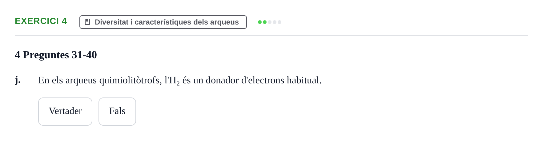 Enunciado: 4 - Diversitat i característiques dels arqueus